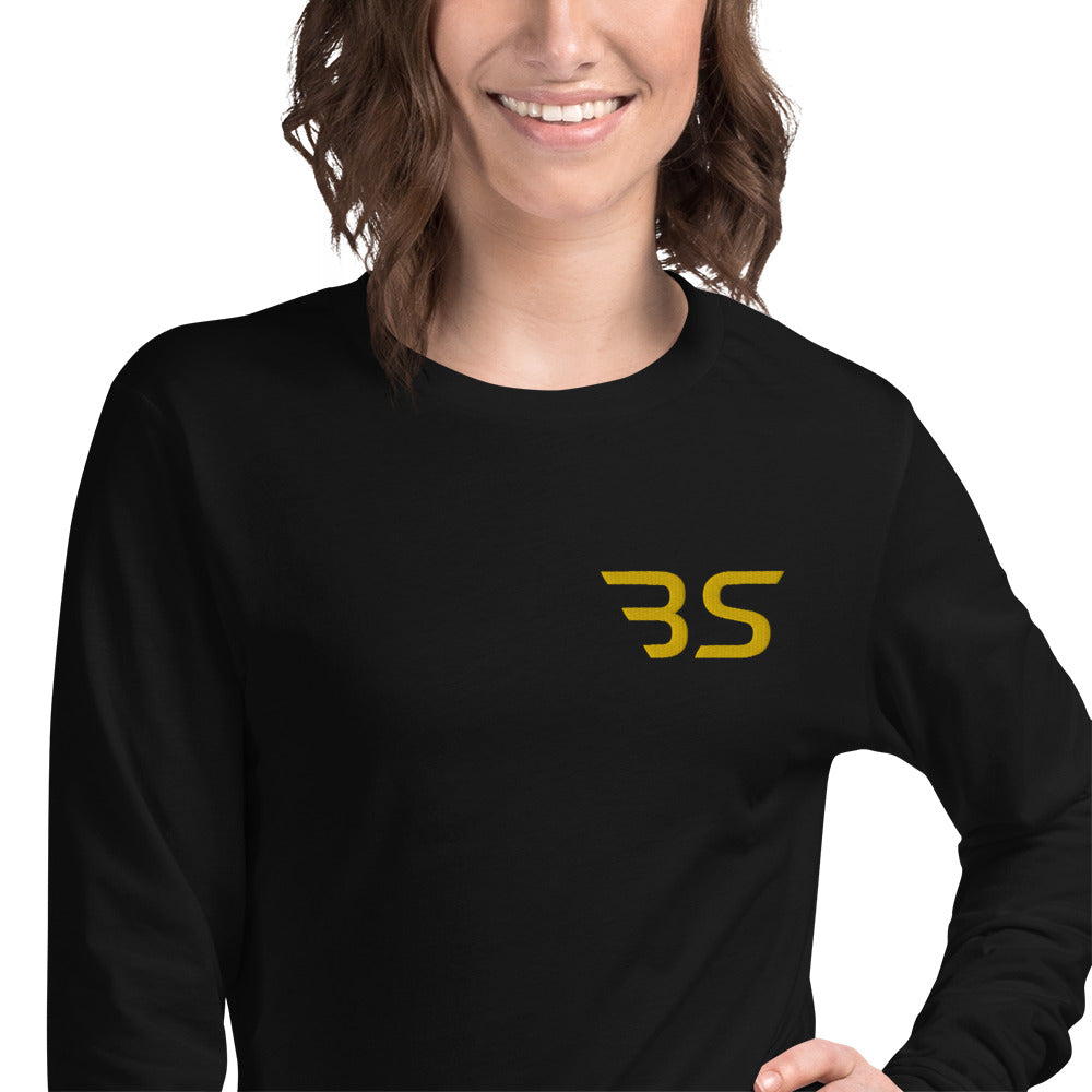 Embroidered BS Logo Unisex Long Sleeve Tee